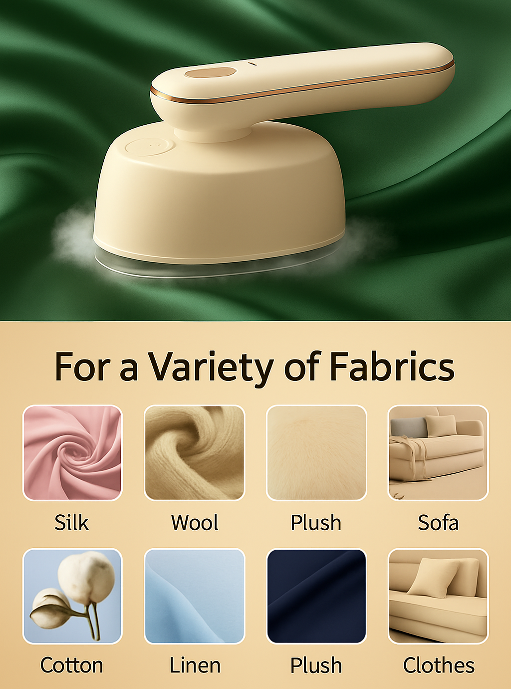 Portable Steam Iron - Compact Travel