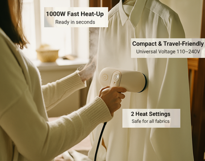Portable Steam Iron - Compact Travel